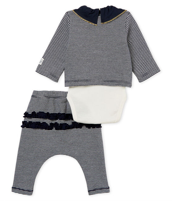 Baby girls' striped clothing - 3-piece set variante 1