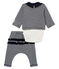 Baby girls' striped clothing - 3-piece set variante 1