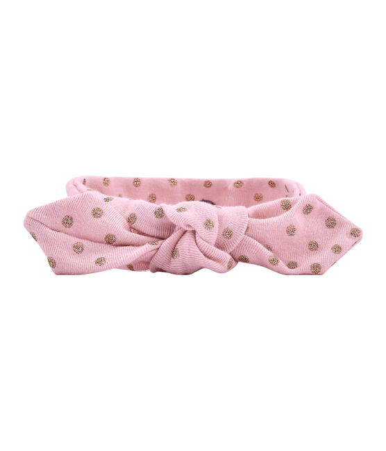 Polka dot headband JOLI pink/DORE yellow