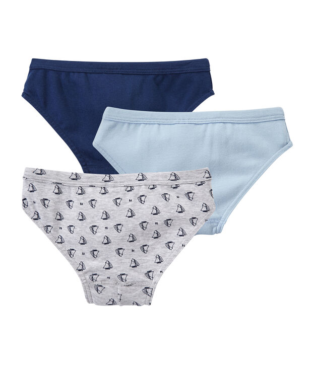 Set of 3 boys' briefs white