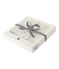 Unisex Babies' Square Bath Towel and Bootees in Terry and Rib Knit MARSHMALLOW white/SCULPTURE grey/MULTICO