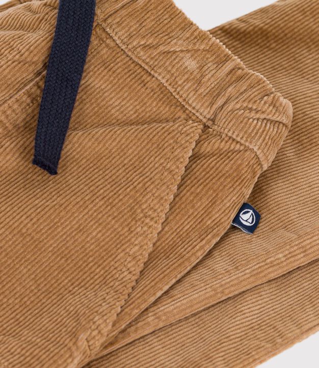 Children's straight corduroy trousers LATTE