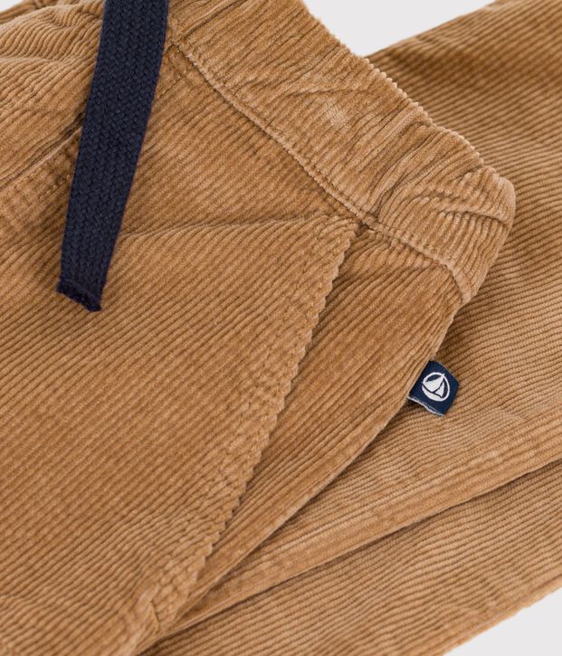 Children's straight corduroy trousers LATTE
