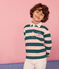 Boys' Rugby Polo Shirt PINEDE green/ROSAKO pink