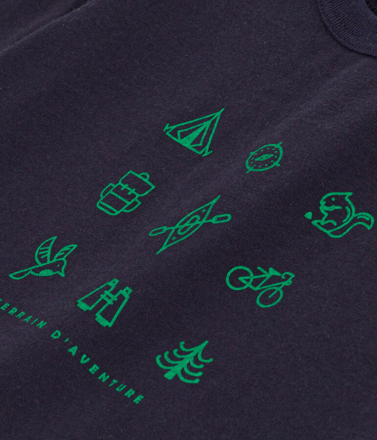 Babies' Short-Sleeved Lightweight Jersey T-Shirt blue/multicolor