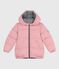 Children's plain puffer jacket CHARME pink