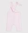 Babies' thick cotton dungarees with a star pattern BARELY