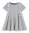 Girls' Dress COQUILLE beige/ABYSSE blue