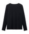 Women's Long-Sleeved Sea Island Cotton T-Shirt MARINE blue