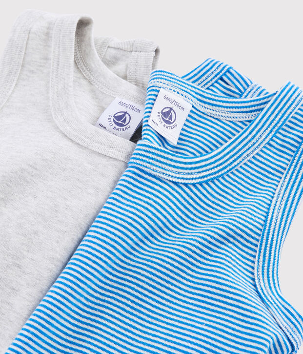 Boys' Pinstriped Vests - 2-Piece Set multicolor