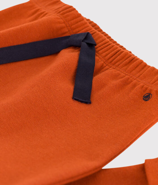 Babies' Thick Jersey Trousers RUSTY brown