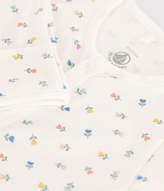 Cotton Jumpsuit/Sleeping Bag MARSHMALLOW white/MULTICO white