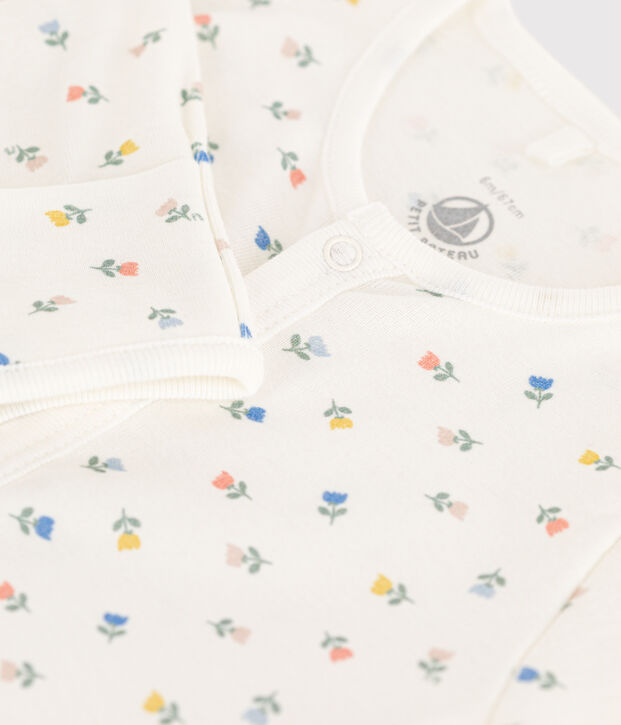 Cotton Jumpsuit/Sleeping Bag white/multicolor