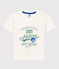 Boys' Short-Sleeved Jersey T-Shirt MARSHMALLOW white