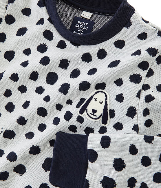 Sweatshirt Jean Jullien MARSHMALLOW white/DOTTIES