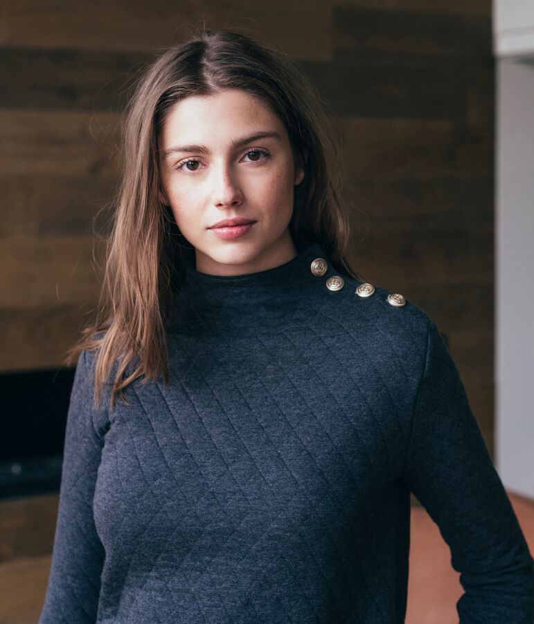 Women's Long-Sleeved Tube Knit Dress CITY CHINE grey