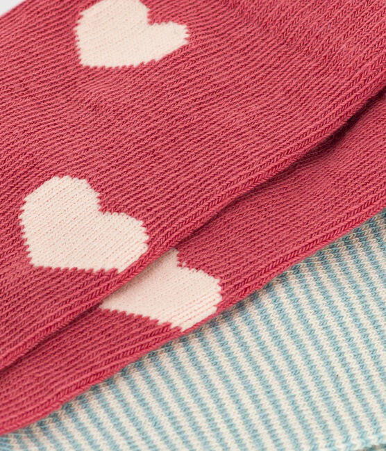 Children's Cotton Jersey Heart Socks - Pack of 2 variante 2