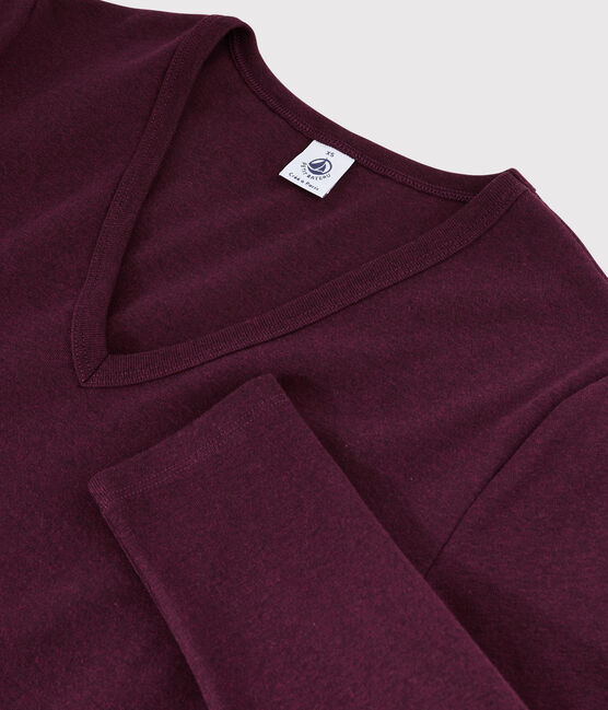 Women's iconic V-neck T-shirt ALIVE red