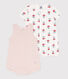 Babies' Floral Cotton Playsuits - Set of 2