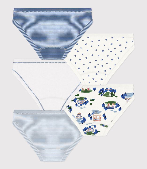 Pack of children's printed cotton pants multicolor