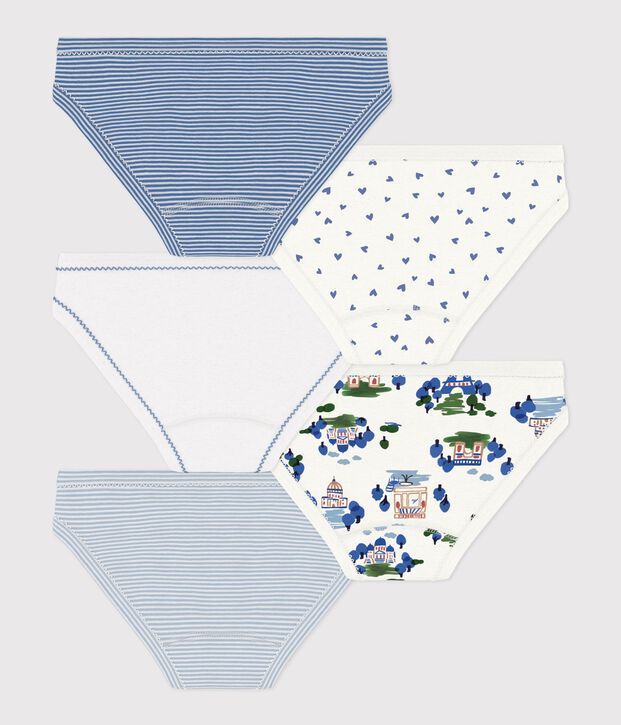 Pack of children's printed cotton pants multicolor
