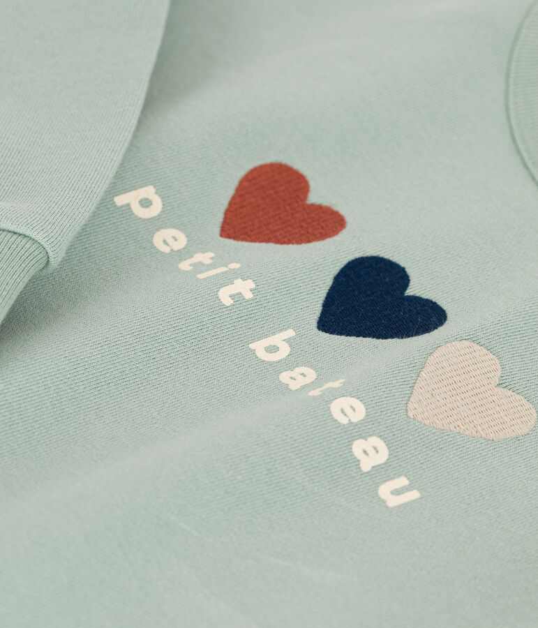 Girls' Fleece Sweatshirt HERBIER green