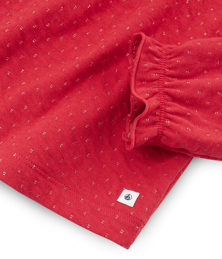 Girls' Tube Knit and Rib Knit Pyjamas red/yellow