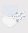Pack of children's high-waisted Paris-print cotton pants multicolor