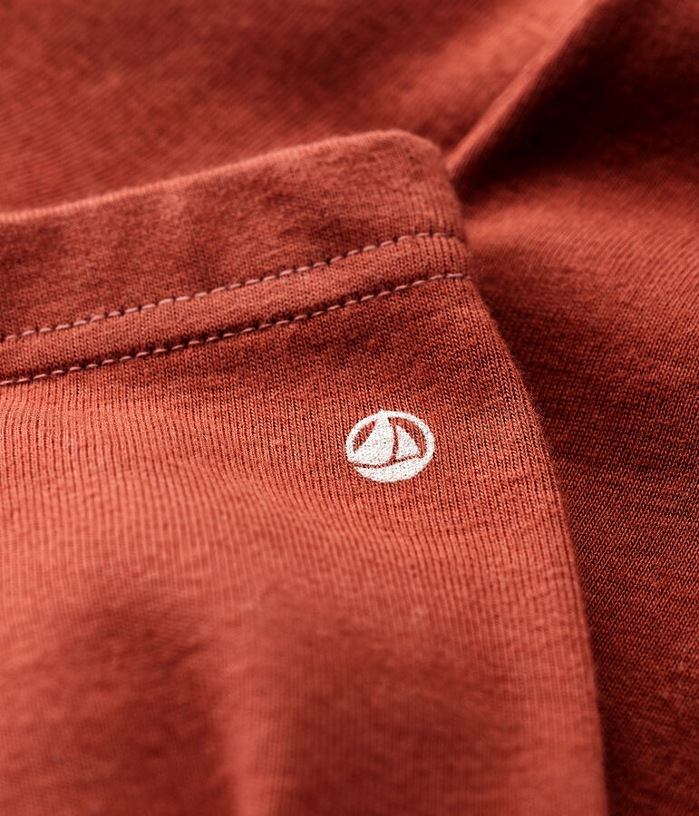 Babies' Cotton Leggings MADRAS orange