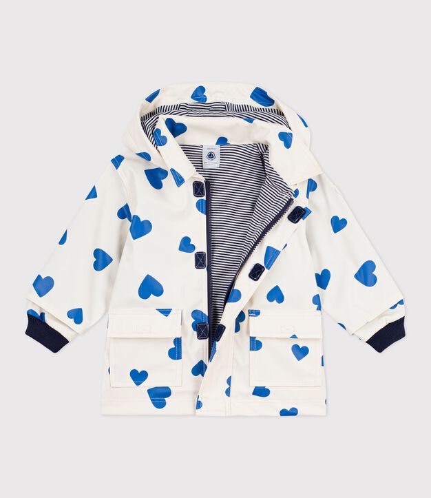 Babies' iconic raincoat blue/blue