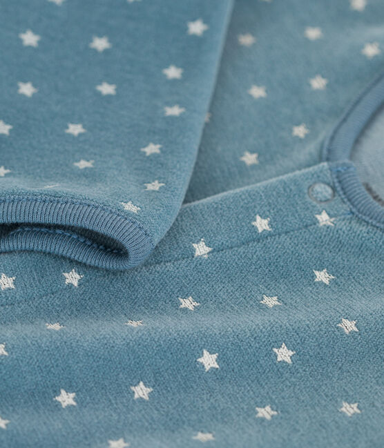 Babies' Patterned Velour Sleepsuit ROVER /AVALANCHE