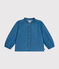 Little girls' long-sleeved denim blouse DENIM CLAIR blue