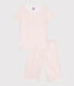 Children's floral print cotton capri pyjamas