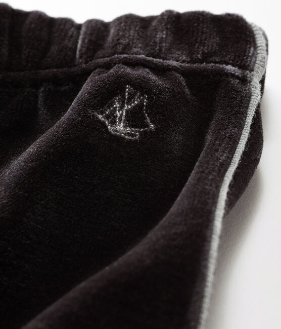 Baby Boys' Velour Knit Trousers NOIR black