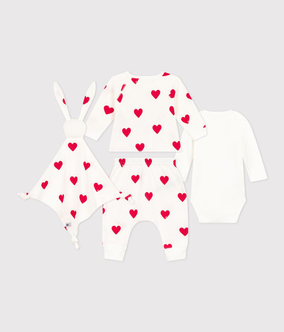 Newborn Baby Heart Patterned Gift Set variante 1