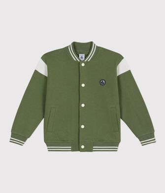 Children's varsity-style cotton jacket