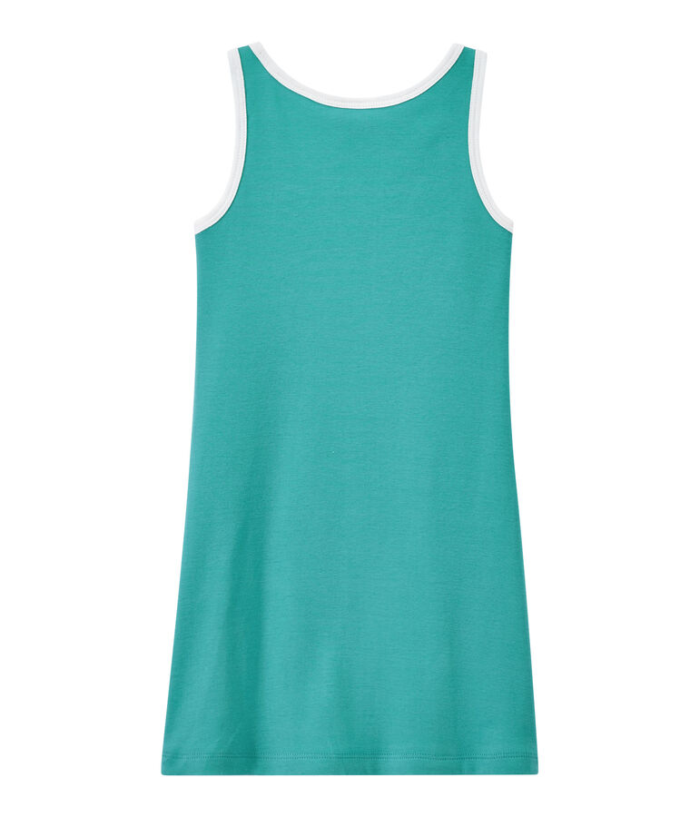 Girls' tank top dress green