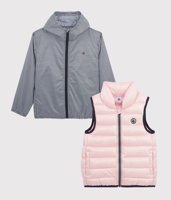 3-in-1 recycled children's windbreaker MINOIS pink