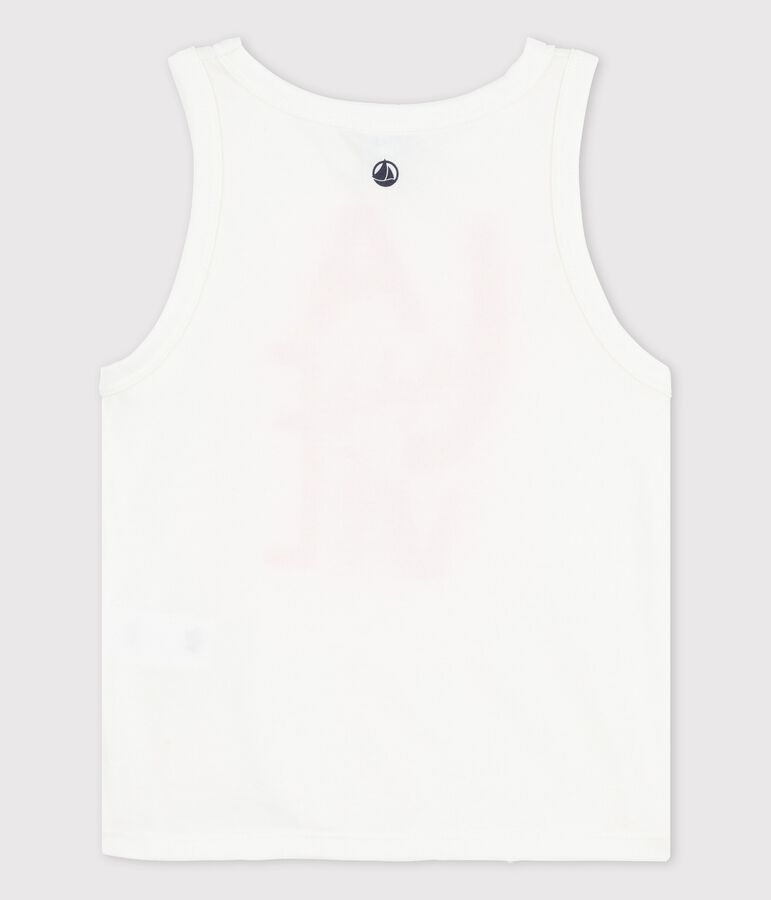 Girls' Cotton Vest white