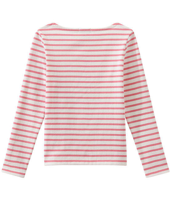 Iconic breton MARSHMALLOW white/PETAL pink