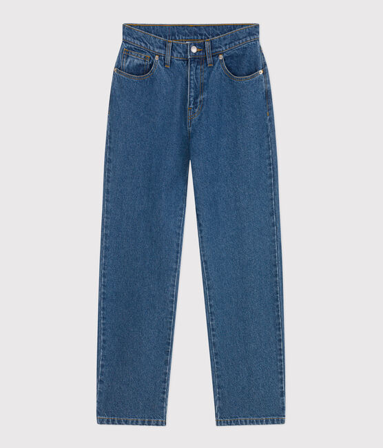 Women's straight denim trousers DENIM MOYEN blue
