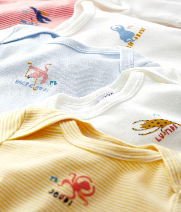 Baby Boys' Long-Sleeved Bodysuit - 5-Piece Set multicolor