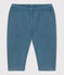 Babies' Fine Velour Trousers blue