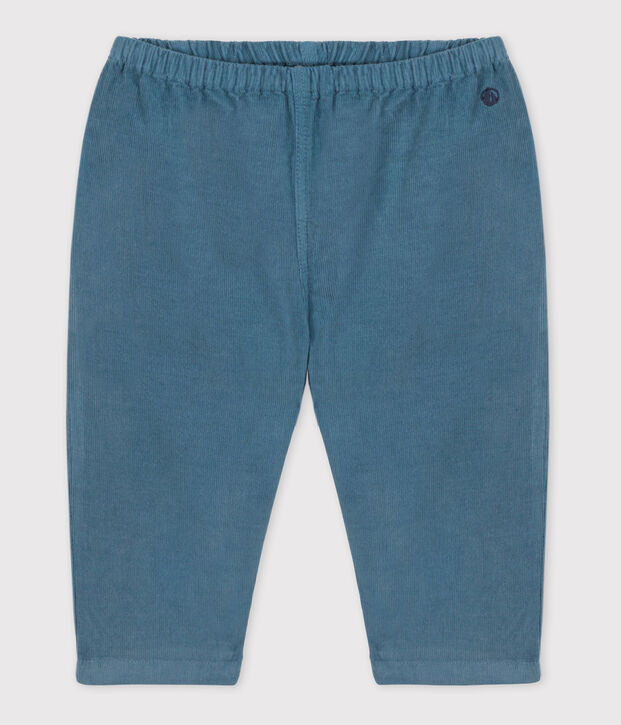 Babies' Fine Velour Trousers blue