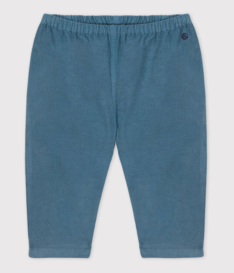 Babies' Fine Velour Trousers blue