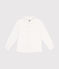 Little boys' poplin shirt ECUME white