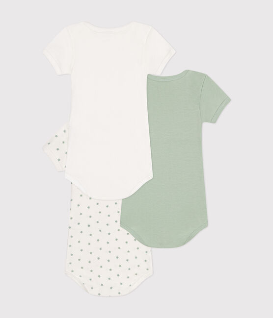 Babies' Short-sleeved Cotton Bodysuits - 3-Pack variante 1