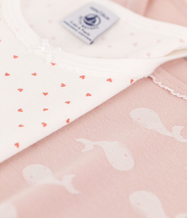 Girls' Cotton Short and Long Pyjamas - 2-Pack multicolor