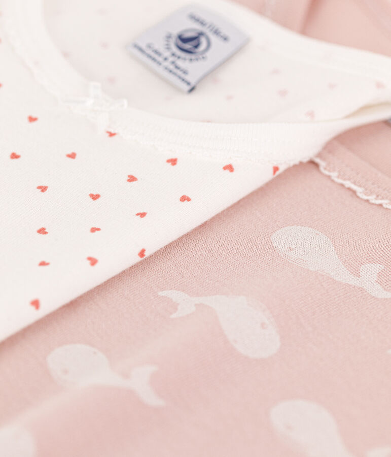 Girls' Cotton Short and Long Pyjamas - 2-Pack multicolor