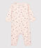 Babies' Princess Patterned Cotton Sleepsuit FLEUR pink/MULTICO white